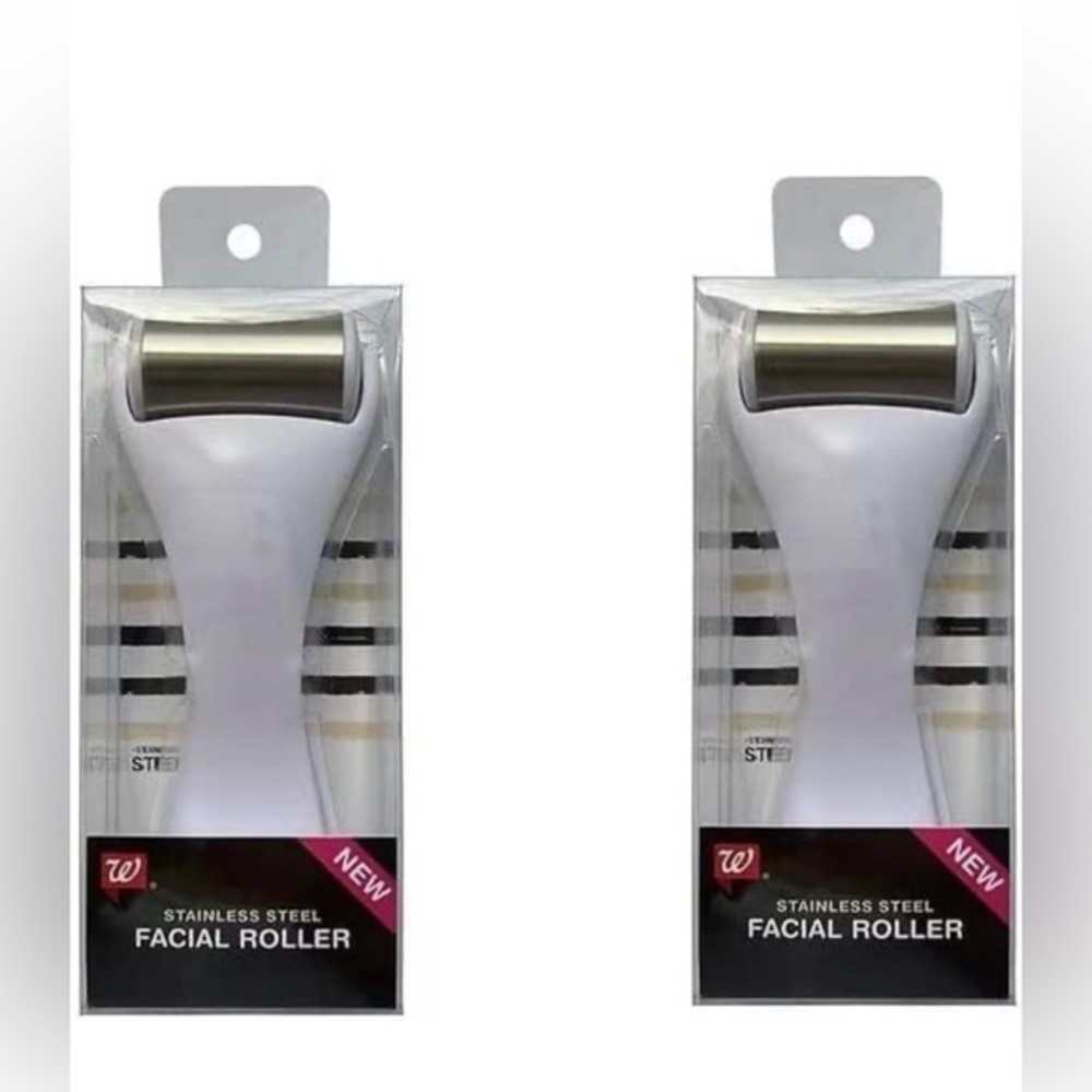 Walgreens Stainless Steel Facial Roller for Cooling Therapy Massages(Pack of 2)